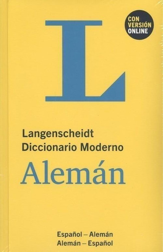 Libro: Diccionario Moderno Alemán/español. Vv.aa.. Lkg.lange