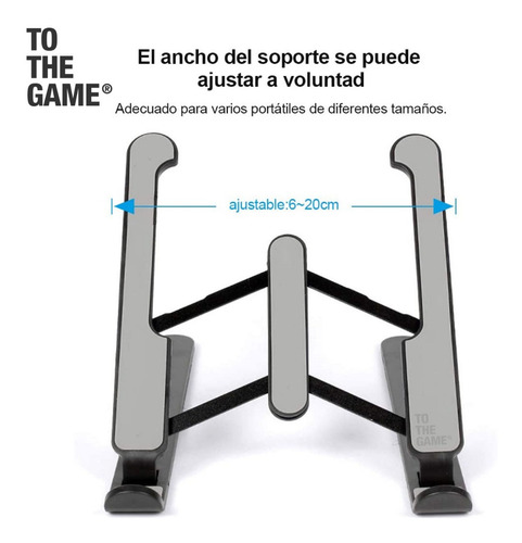 Imagen 5 de 8 de Base Notebook Soporte Tablet Plegable Escritorio Home Office