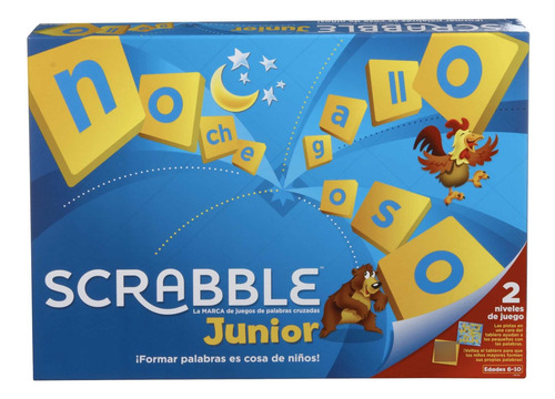 Scrabble Junior Juego De Mesa Para Niños De 2-4 Jugadores