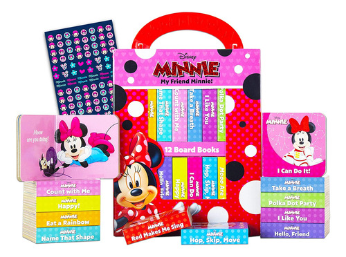 Disney Minnie Mouse Board Books Set Para Niños Pequeños Babi