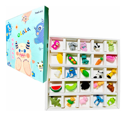 Caja Gomas Animales Kawaii Rompe Cabezas
