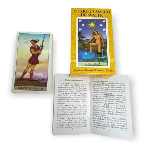 E. A. Baralho de cartas Waite Tarot, jogos de tabuleiro e cartas Vintage, o  produto mais vendido, essencial para o entretenimento.