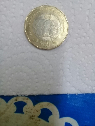 Moneda De $20 Pesos Conmemorativa De La Independencia 