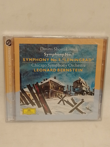 Dmitri Shostakovich Symphony N.1 Y N.7 Leonard Bernstein Cd 