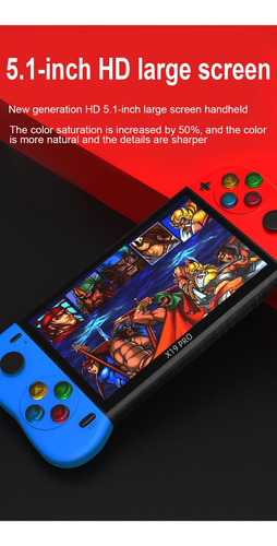 Consola Portátil X19 Pro 32gb Pantalla 5.1 Mame +emuladores Rojo