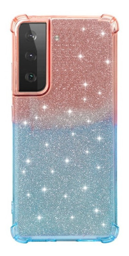 Samsung Galaxy S21 Carcasa Brillos Glitter Gradient