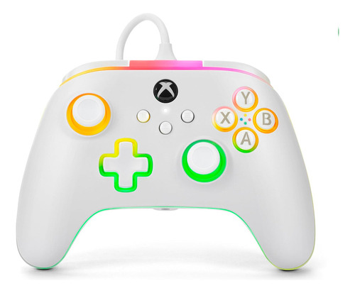 Powera Control Alámbrico Advantage Xbox Lumectra Blanco