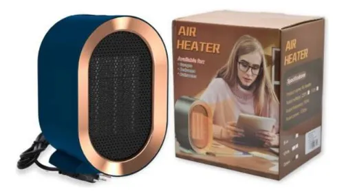 Calefactor Eléctrico Portátil 1200w Azul