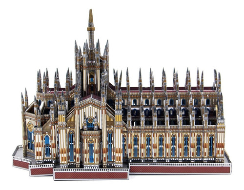 Microworld 3d Metal Puzzle Jigsaw Italy Milan Cathedral J045