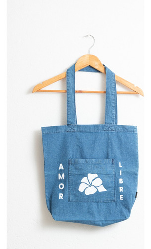 Tote Bag De Jean Con Estampa