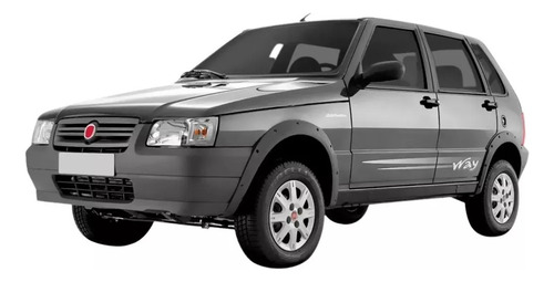 Adesivo Faixa Lateral Uno Way 2008 2009 2010 2011 2012 Cinza