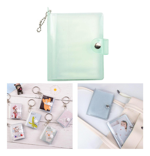 2 Conjunto De Llaveros Con Soporte Para Tarjetas De 2 Piezas