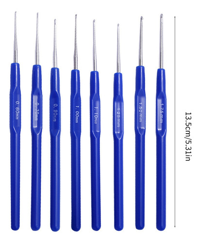 (c) Conjunto De Ganchos De Crochê Ergonômicos, Tamanhos Dife