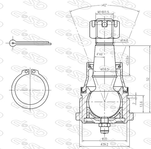 Rotula Inf Ctr Nissan Coupe Nx 92-94