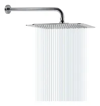 Comprar Nearmoon Cabezal De Regadera De 30.5 Cm Con Brazo De Regadera De 38 Cm, Estilo Lluvia, De Acero Inoxidable, Ultradelgadom, Regadera De Baño Con Brazo Fijo, Cabezal De Regadera Cuadrado De 30.48 Cm Y