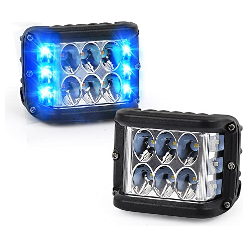 Barra De Luces Led De 4 Pulgadas Blue Side Shooter Vehã...