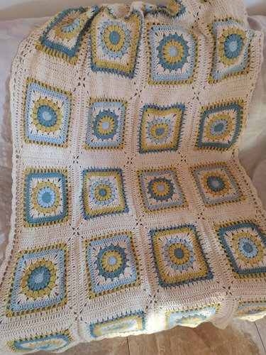 Manta Tejida Al Crochet