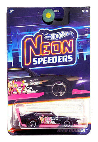 8 Hot Wheels Neon Speeders Serie Completa 2024 Mad Manga