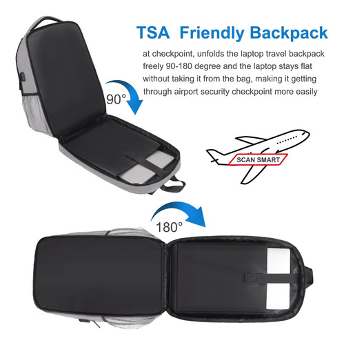 Mochila Grande Para Computadora Portátil De Viaje, Mochila Y