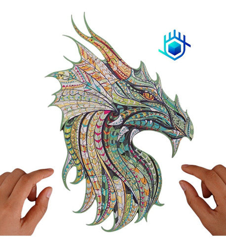 Imagen 4 de 10 de Rompecabezas 3d Madera Mediano A4 Animales Niño Regalo Juego