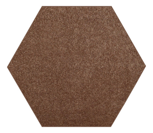 Alfombra Hexagonal 8 Pies Color Liso Resistente A Manchas