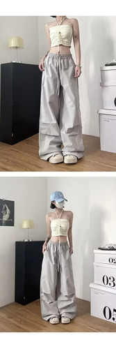 Pantalones Casuales Con Cintura Elástica Para Mujer