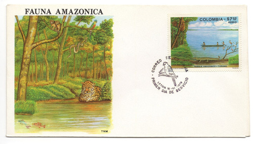 Sobre De Primer Día 1979 Fauna Amazónica