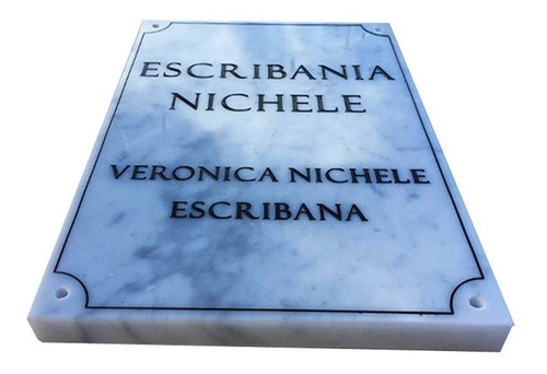 Placa Profesional Granito, Estudio Juridico, Contable 25x15