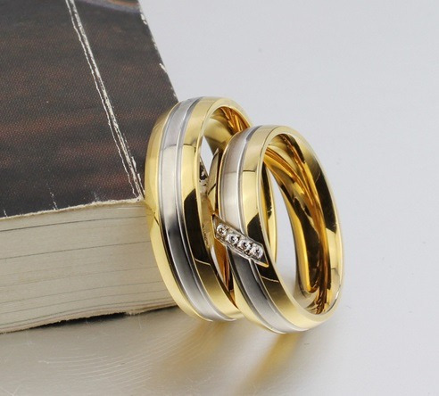 Anillo Elegante De Acero - Compromisos , Matrimonio