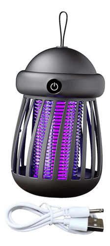 Lámpara Trampa Recargable Portátil Con Iluminación Negro
