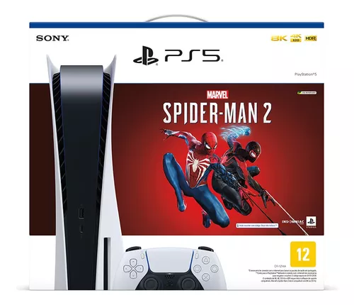 PlayStation 5 Mídia Física c/ 2 controles ( 1 branco + 1 vermelho)