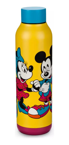 Botella Agua Acero Inoxidable Mickey Y Minnie, Disney Store