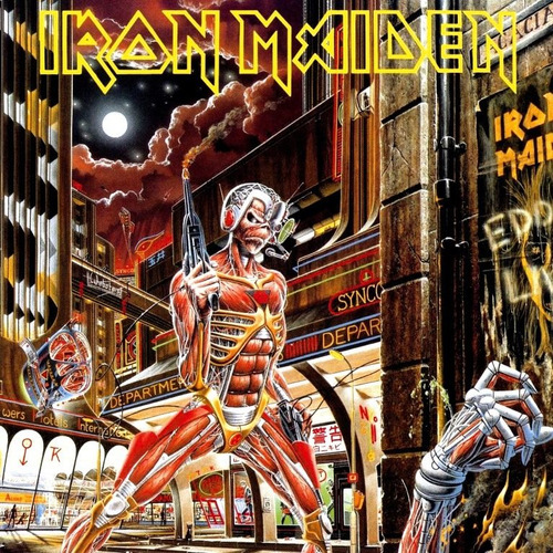 Poster Rock Hd Iron Maiden 50x50cm Foto Somewhere In Time