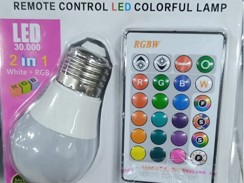 Luz Led 2 En 1 A Control Remoto 16 Colores 