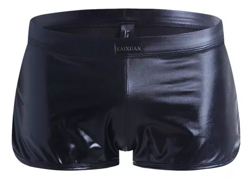 Men Underwear Patent Shorts Cuecas De Couro Boxer Br 5023