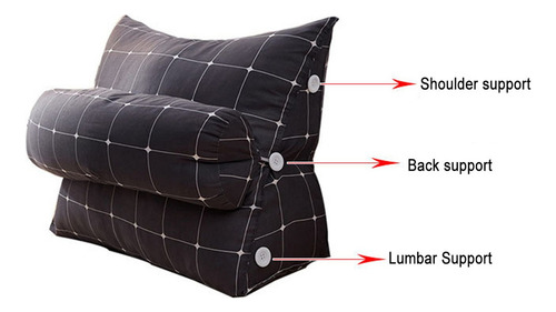 Almohada De Cuña Cojín De Respaldo Ajustable Cojín De Cintur