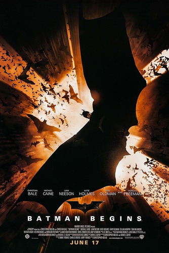 Batman Begins Poster Original De La Película