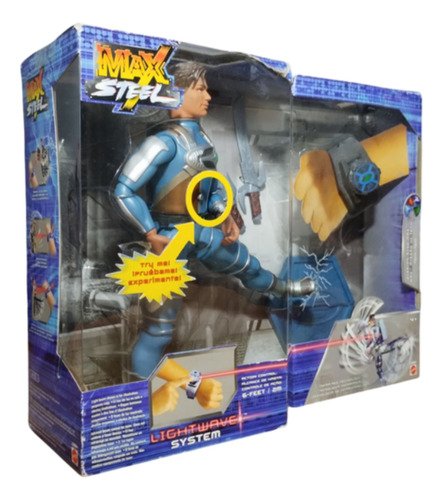 Max Steel Mission Link Lightwave En Caja Coleccionable (Usado)