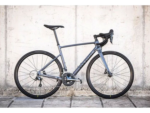 Bicicleta de carretera Ncr Cf Tiagra Van Rysel con cuadro gris carbono, talla G