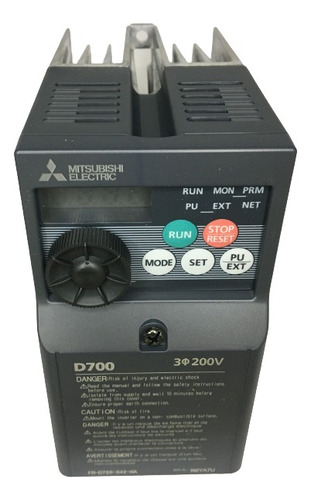 Variador Velocidad 0,75kw Mitsubishi 1,0hp Fr-d720-042-na