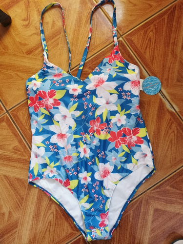 Traje De Baño L Azul Nuevo