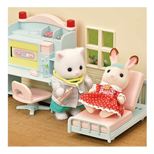 Calico Critters Village Doctor Starter Set Juego De Casa De