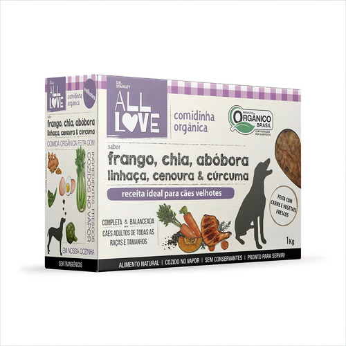 All Love Superfood Comidinha Orgânica P/cães Velhotes 1kg P