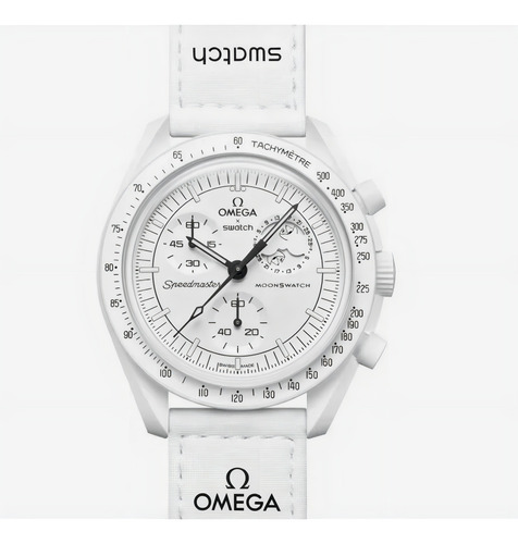 Reloj Swatch X Omega Moonswatch Moonphase Snoopy White