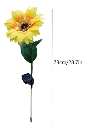Luz Led N Solar Power Con Forma De Girasol Para Exteriores,