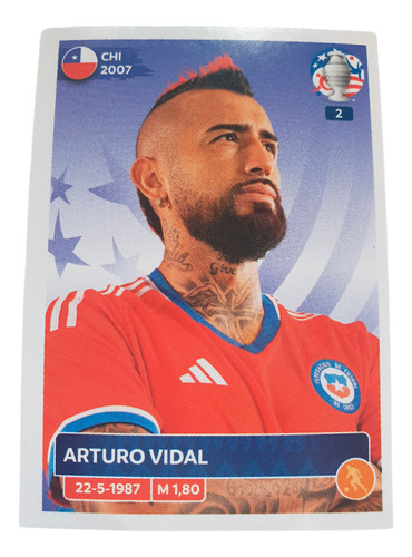 Lamina Chi15 Arturo Vidal Álbum Copa América Usa 2024