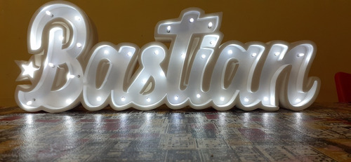 Nombres Iluminados 6 O Más Letras Tunombre 20 Cm Polyfan Luz