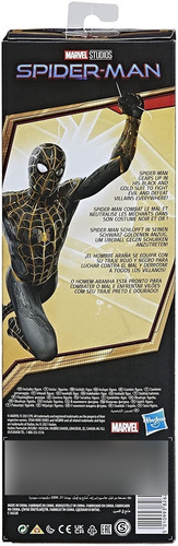 Marvel Spider-man No Way Home Traje Negro Dorado Titan Hero (Usado)