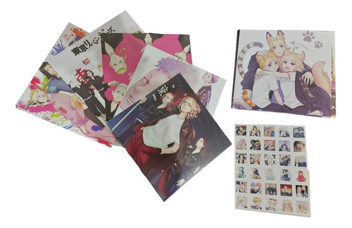 Lomocards Tarjetas Tokyo Revenger Pintables + Stickers  