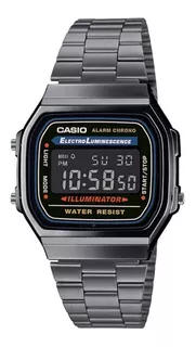 Reloj Casio A159w Edición Retro Vintage Gris Profundo